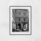 Piazza Galvani Bologna Italy Fine Art Black And White Photography Restaurant Print
