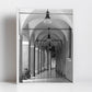 Bologna Portico Italy Fine Art Black And White Photography Print