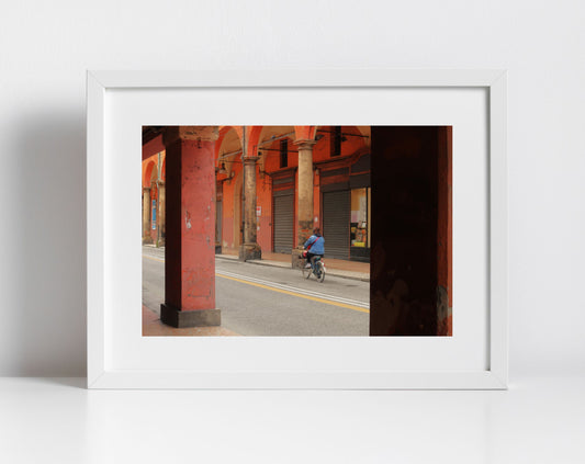 Bologna Italy Fine Art Photography Print Cyclist Wall Art