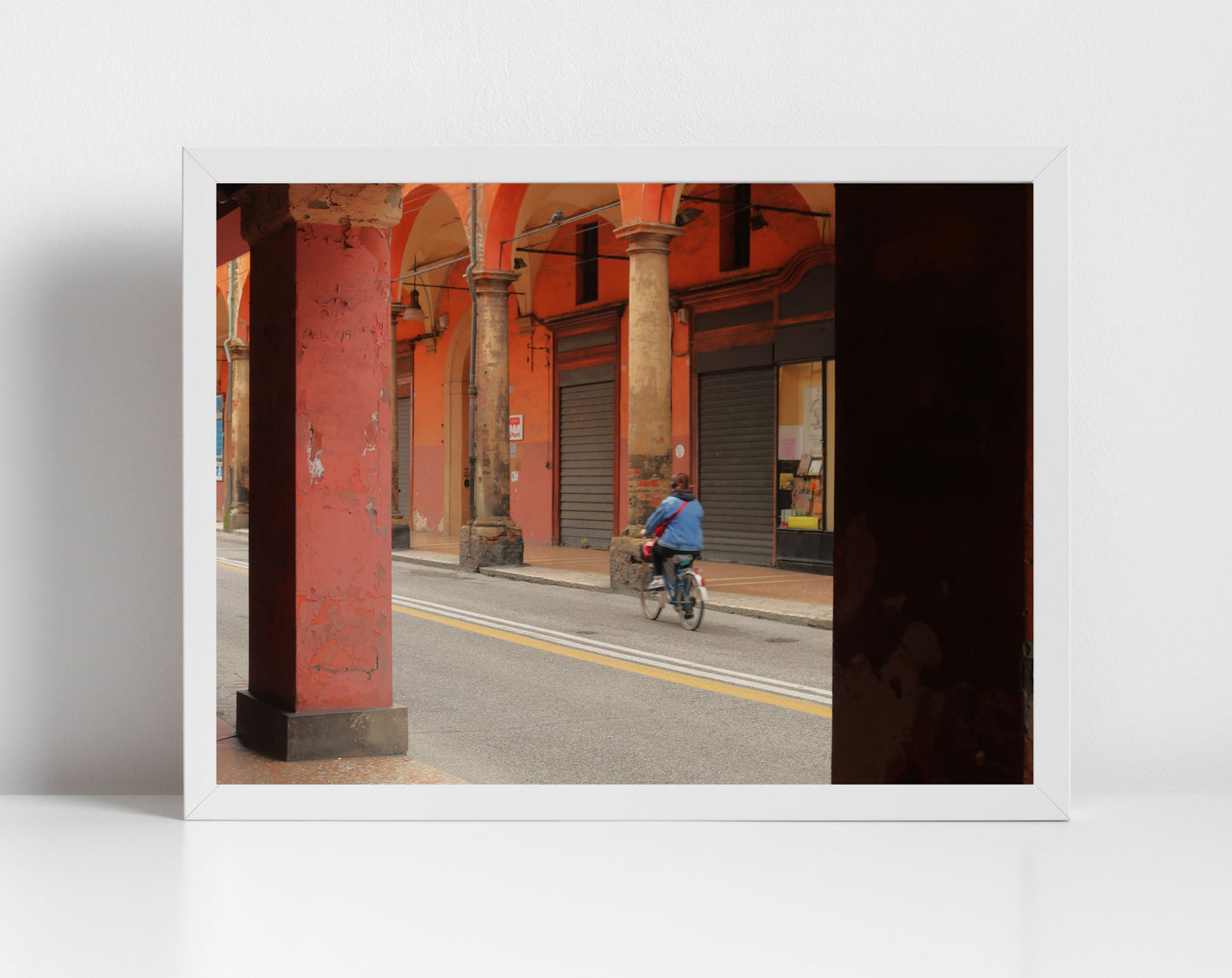 Bologna Italy Fine Art Photography Print Cyclist Wall Art