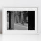 Bologna Italy Fine Art Black And White Photography Print Cyclist Wall Art