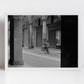 Bologna Italy Fine Art Black And White Photography Print Cyclist Wall Art