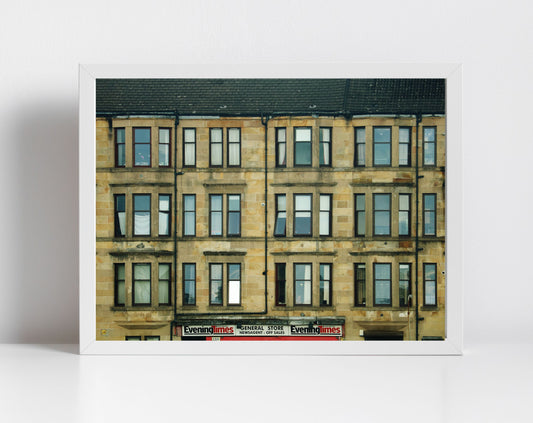 Glasgow Tenements Ibrox Photography Wall Art