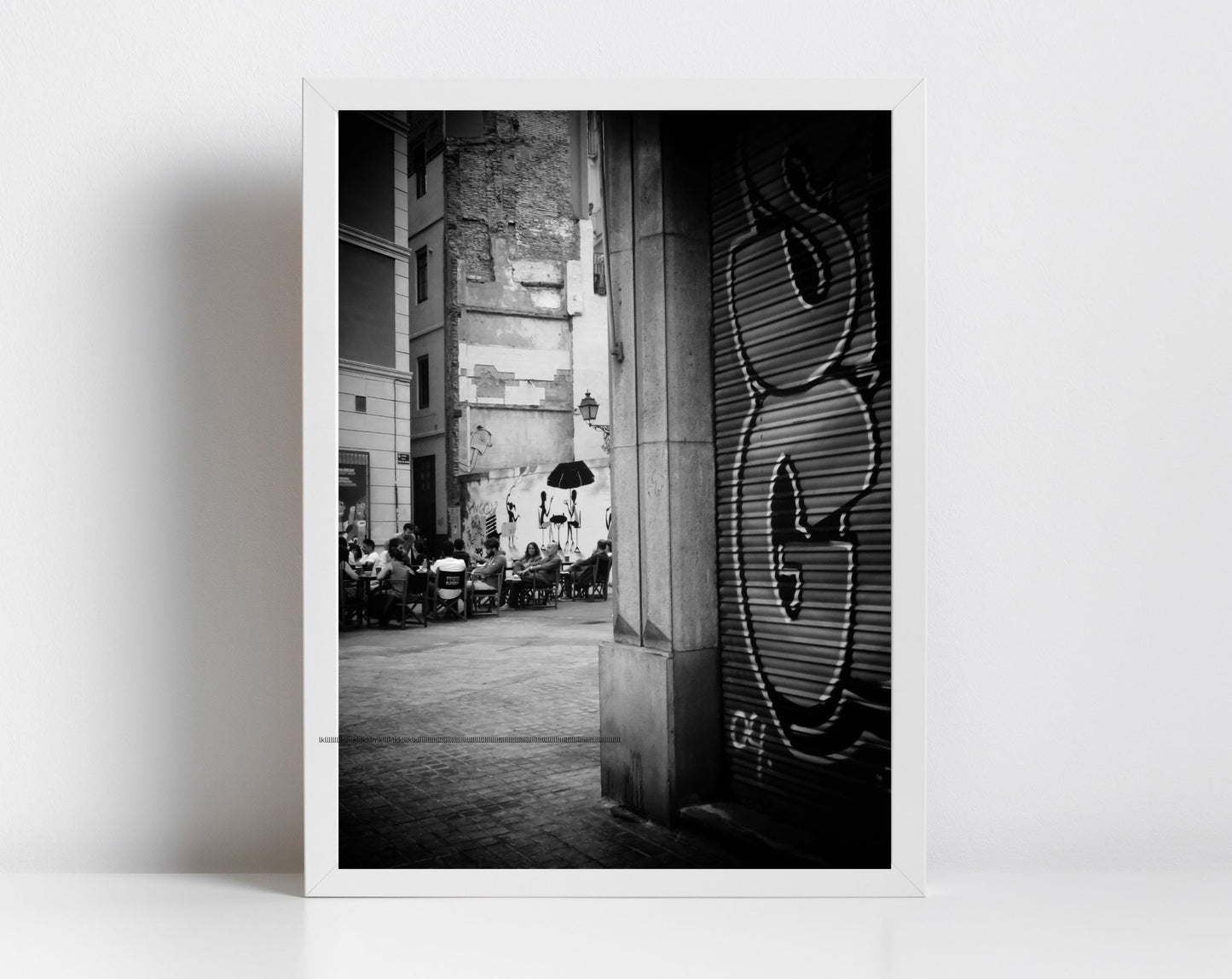 Valencia Spain Black And White Photography Print