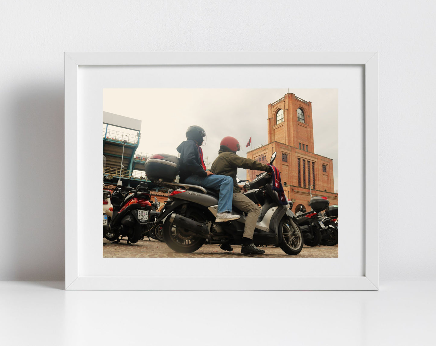Bologna Vespa Stadio Renato Dall'Ara Photography Print