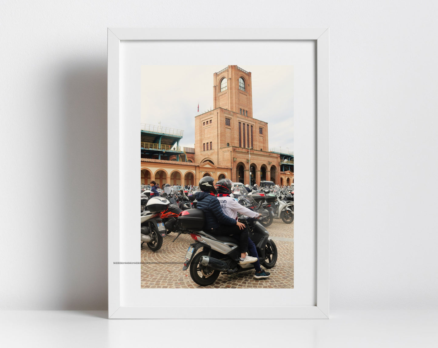 Bologna Stadio Renato Dall'Ara Vespa Photography Print