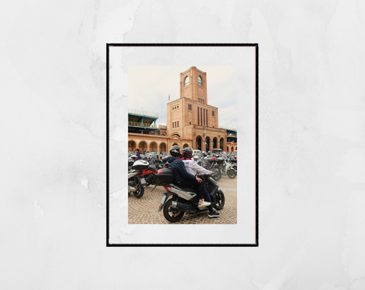 Bologna Stadio Renato Dall'Ara Vespa Photography Print