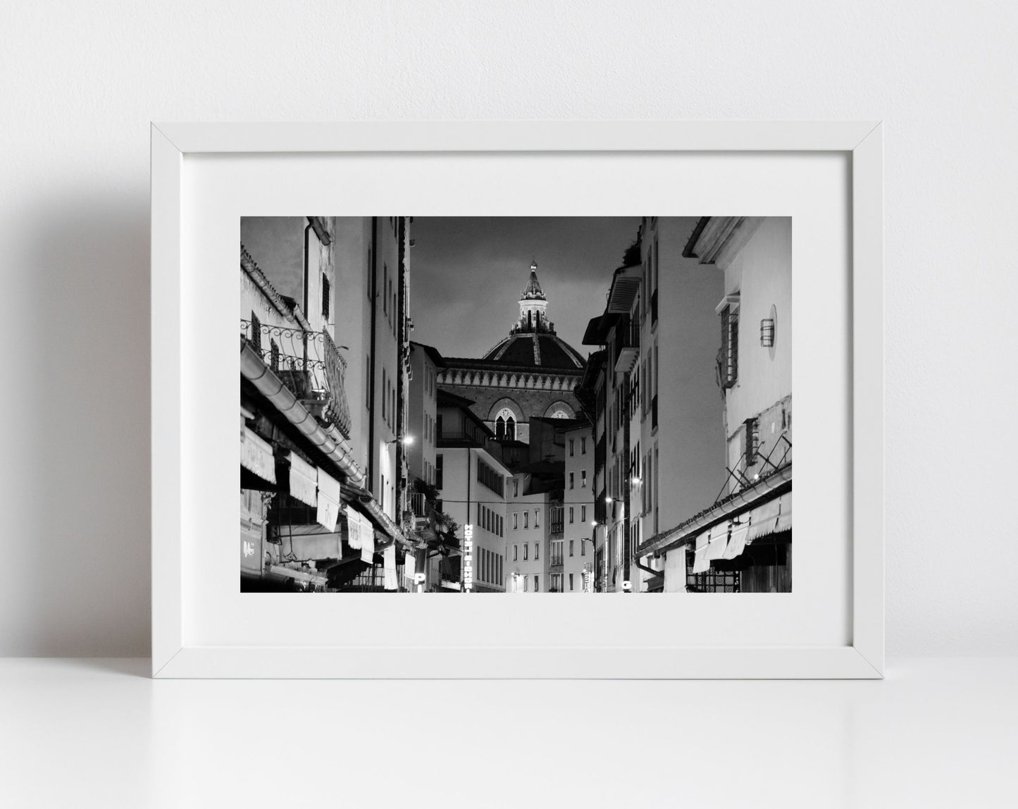Florence Via dell'Ariento Italy Fine Art Black And White Photography Print