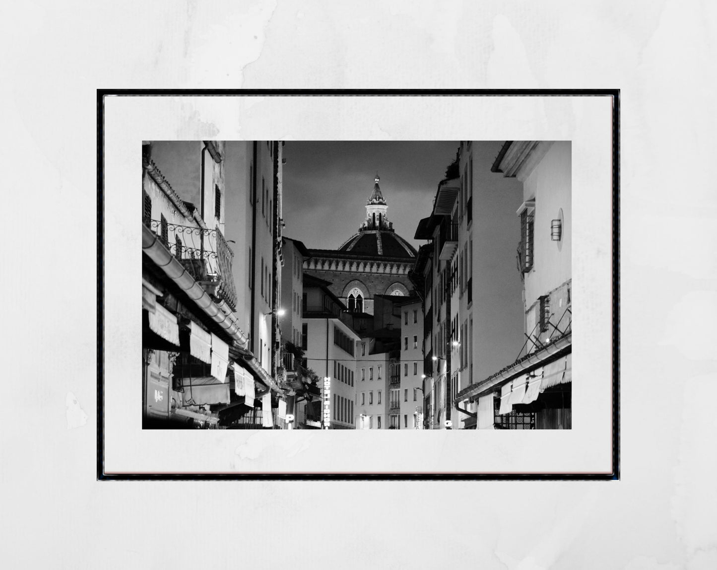 Florence Via dell'Ariento Italy Fine Art Black And White Photography Print