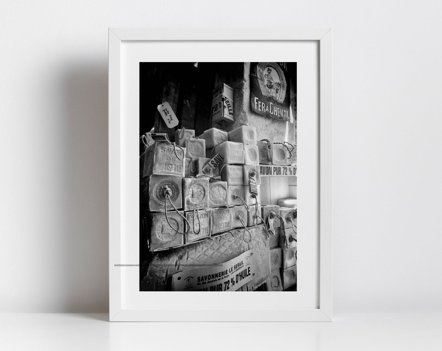 Marseille Soap Black And White Photography Print