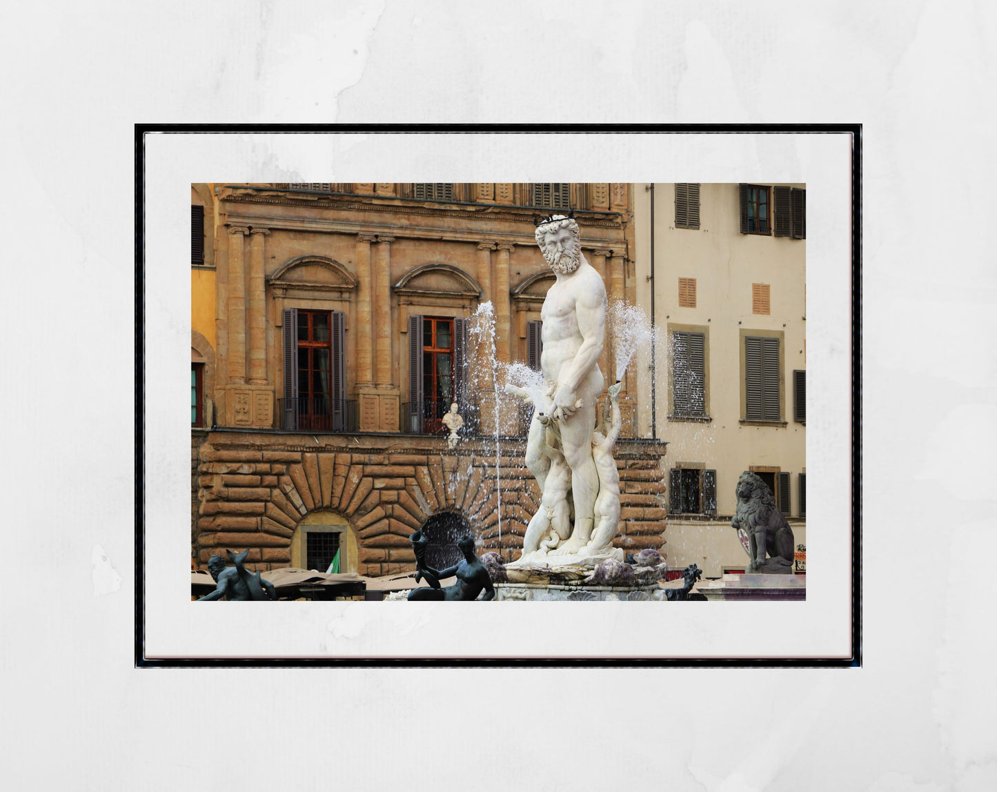 Florence Italy Photography Art: Fountain Of Neptune Print