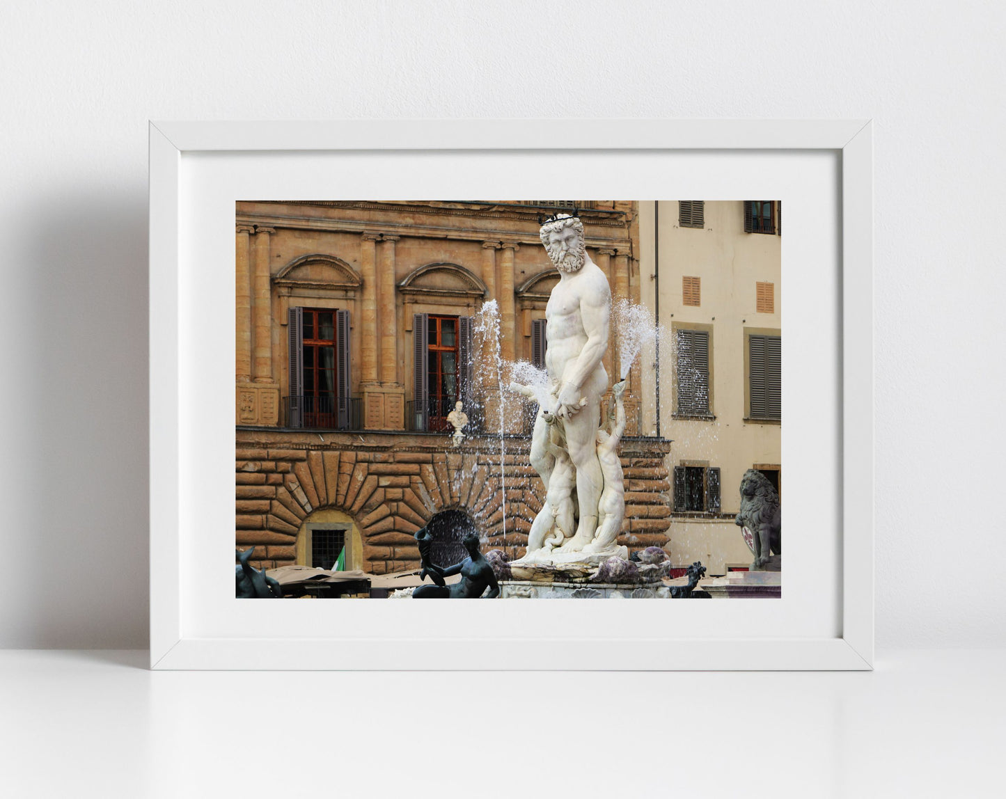Florence Italy Photography Art: Fountain Of Neptune Print