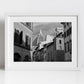 Florence Via Panzani Italy Black And White Photography Art Print