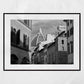 Florence Via Panzani Italy Black And White Photography Art Print