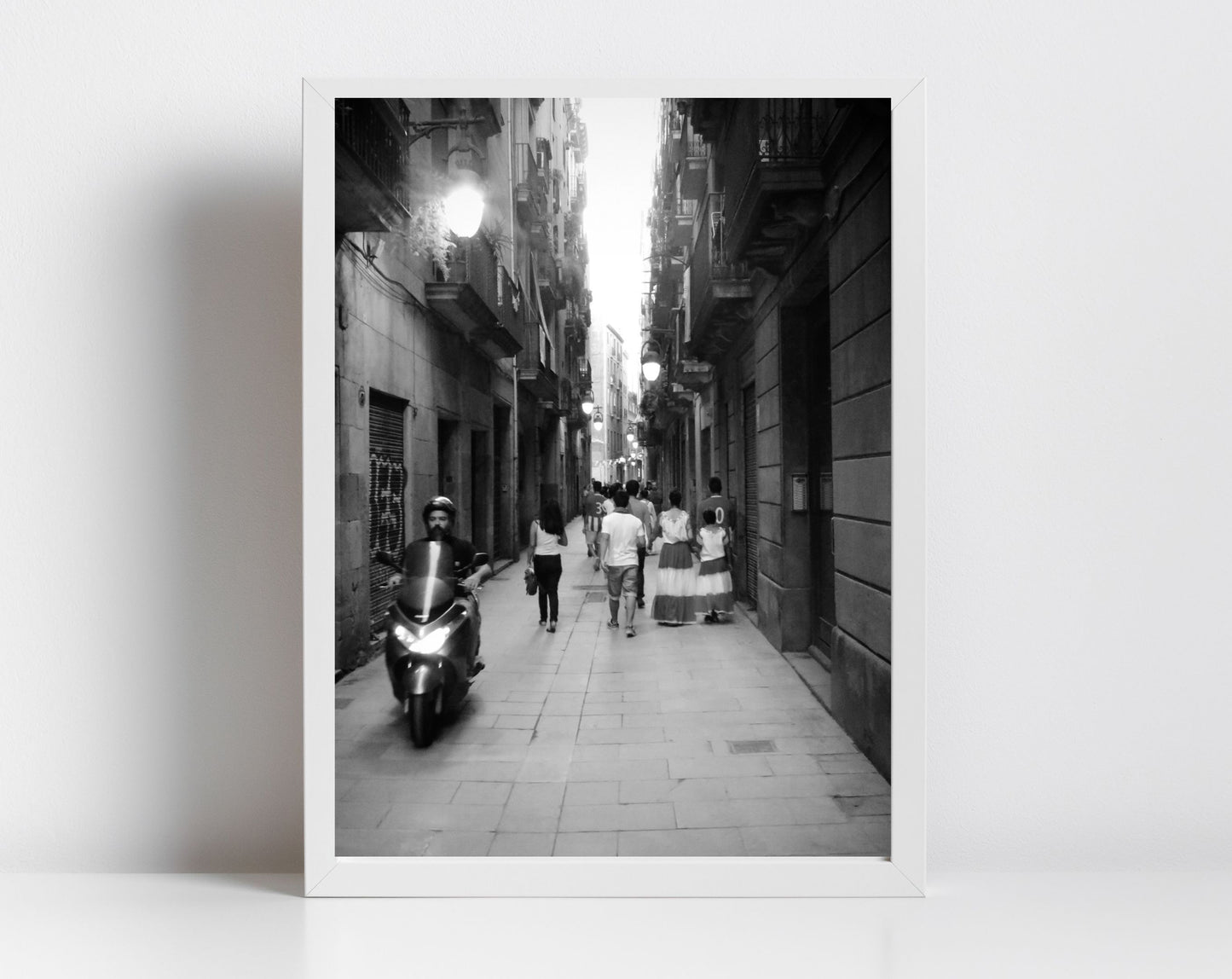 Barcelona Gothic Black And White Photography Print