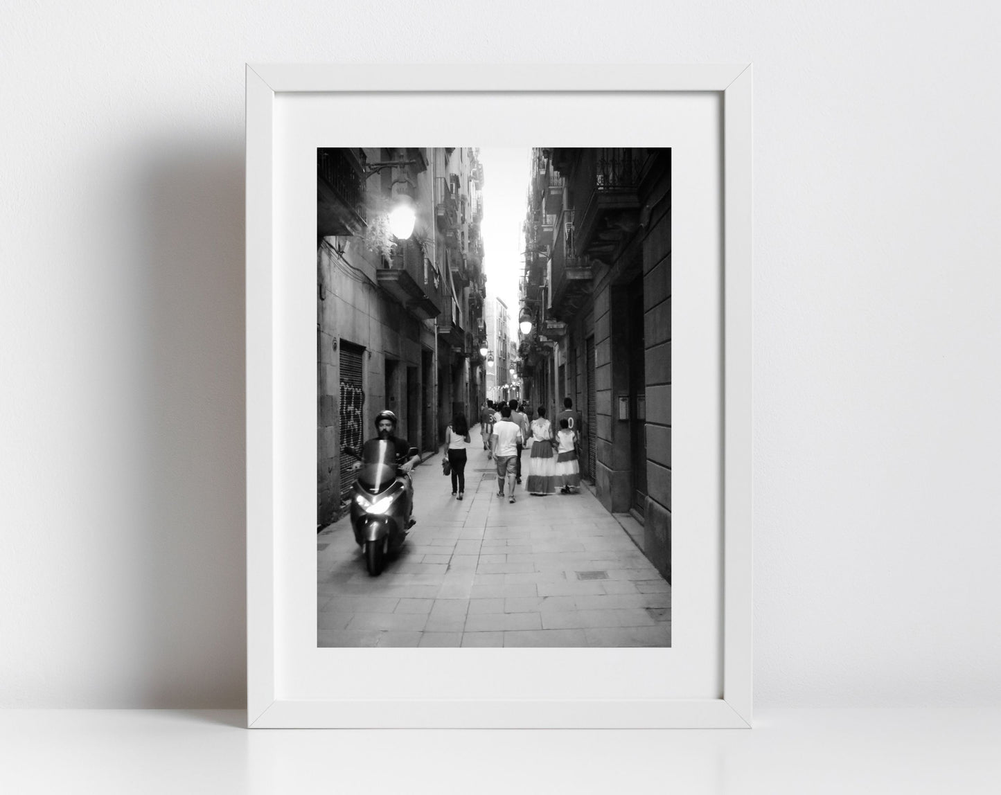 Barcelona Gothic Black And White Photography Print