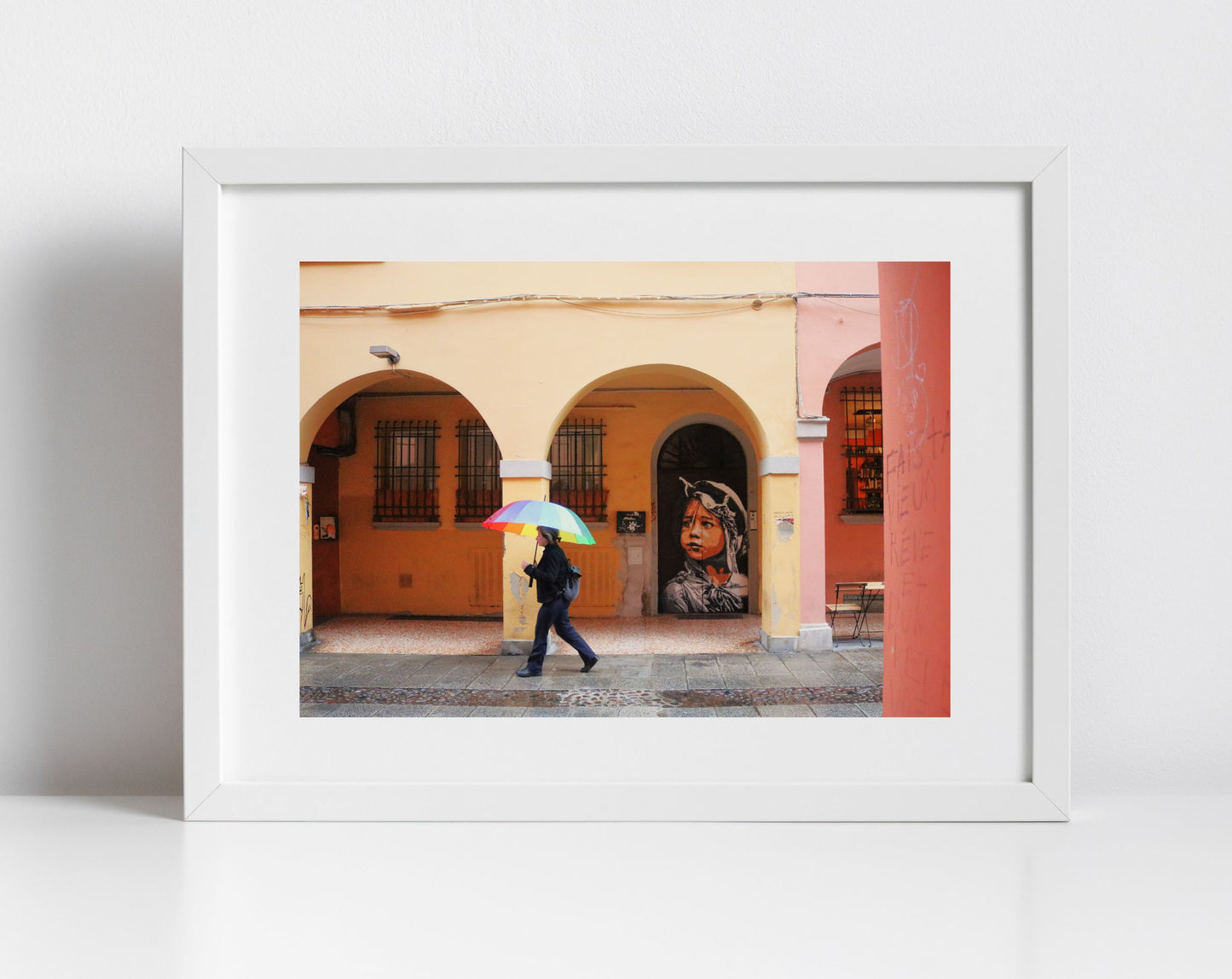 Bologna Street Photography Via Del Pratello Art Print