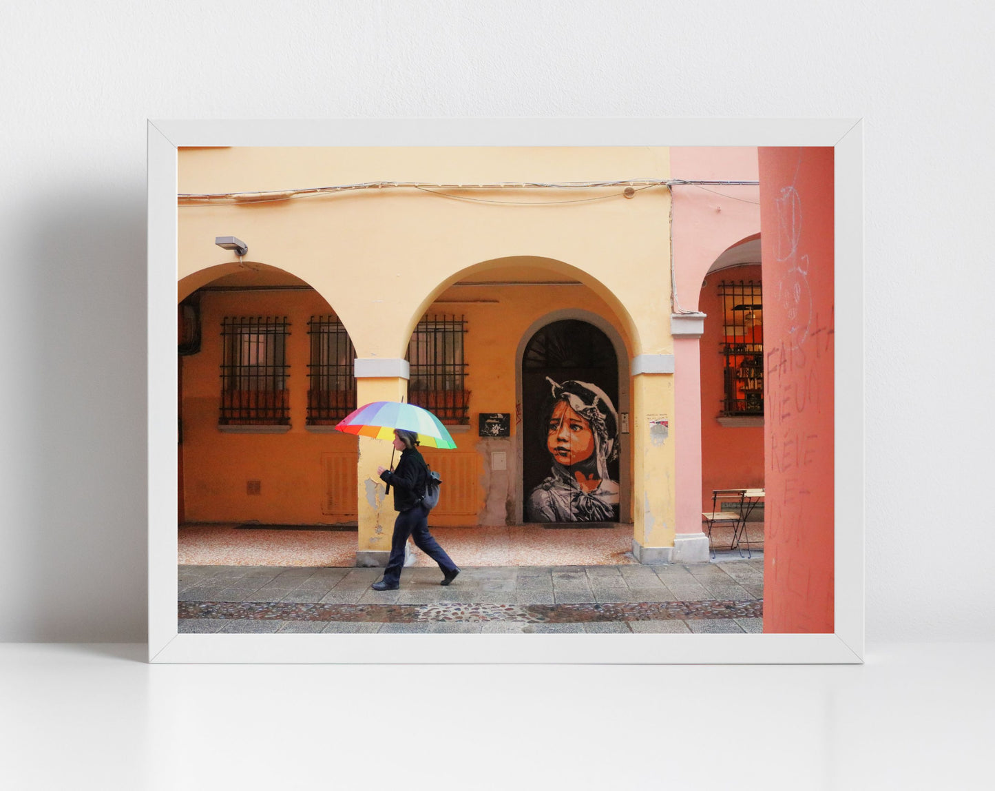 Bologna Street Photography Via Del Pratello Art Print