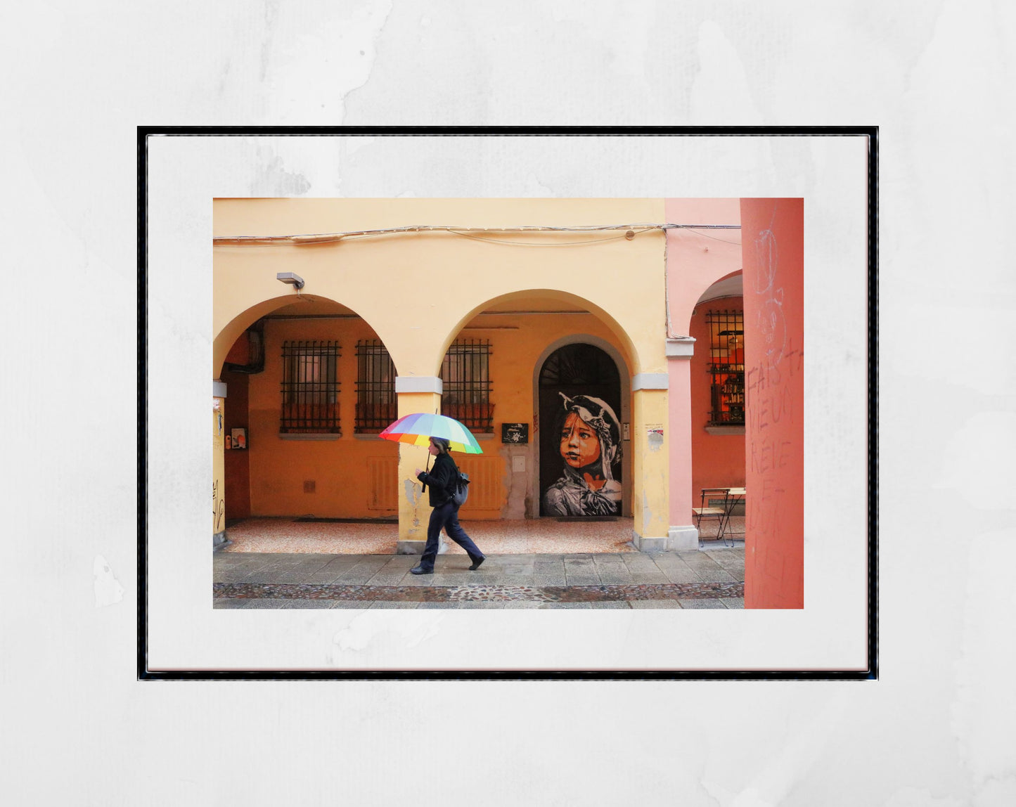 Bologna Street Photography Via Del Pratello Art Print