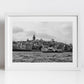 Istanbul Galata Tower Eminonu Black And White Photography Print Wall Art