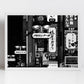 Tokyo Shibuya Black And White Photography Art Print