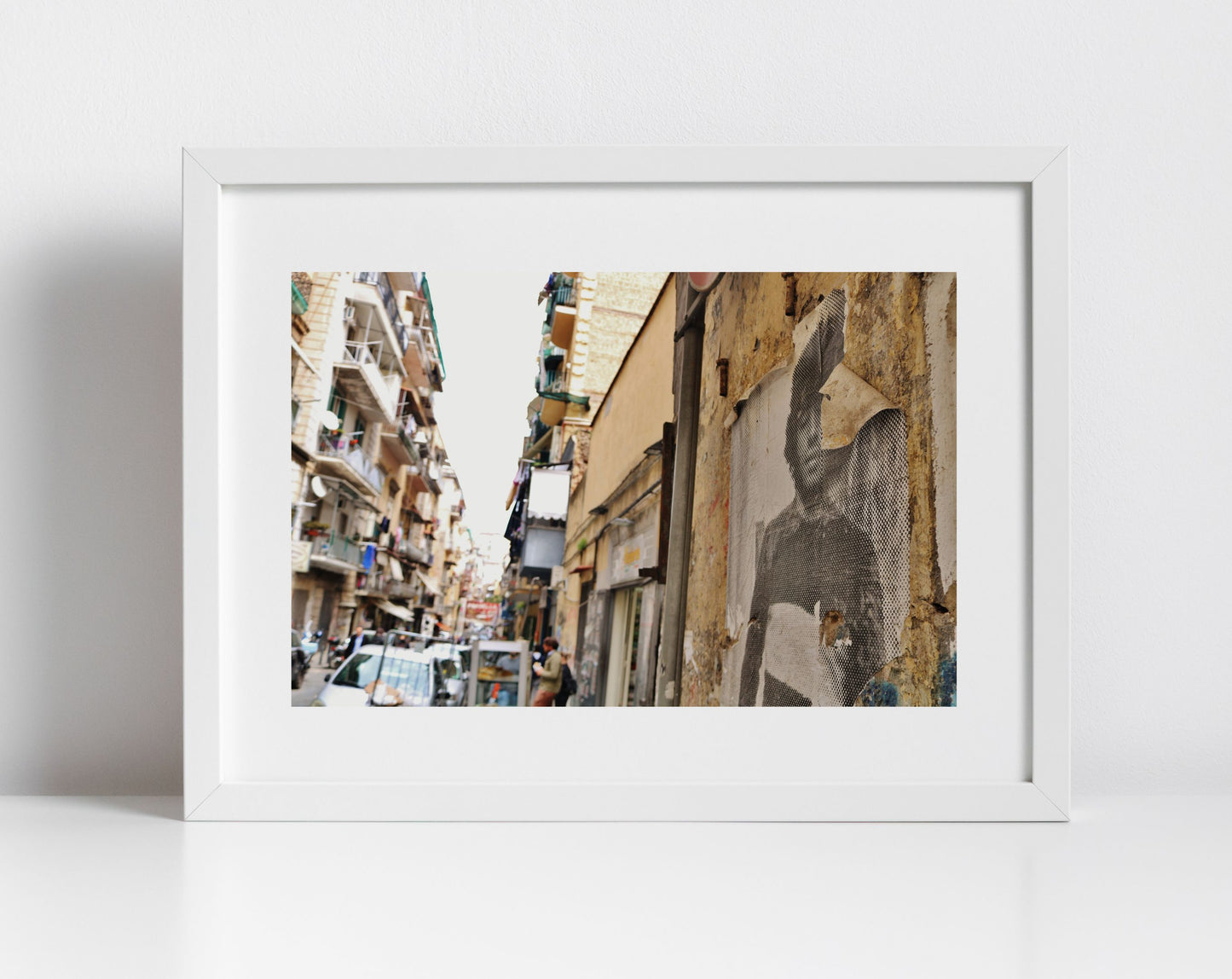 Maradona Naples Street Photography Art Print