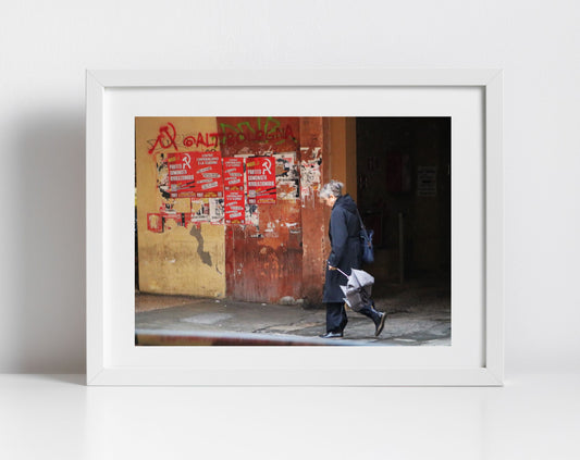 Communist Street Photography Print: Bologna Italy Wall Art