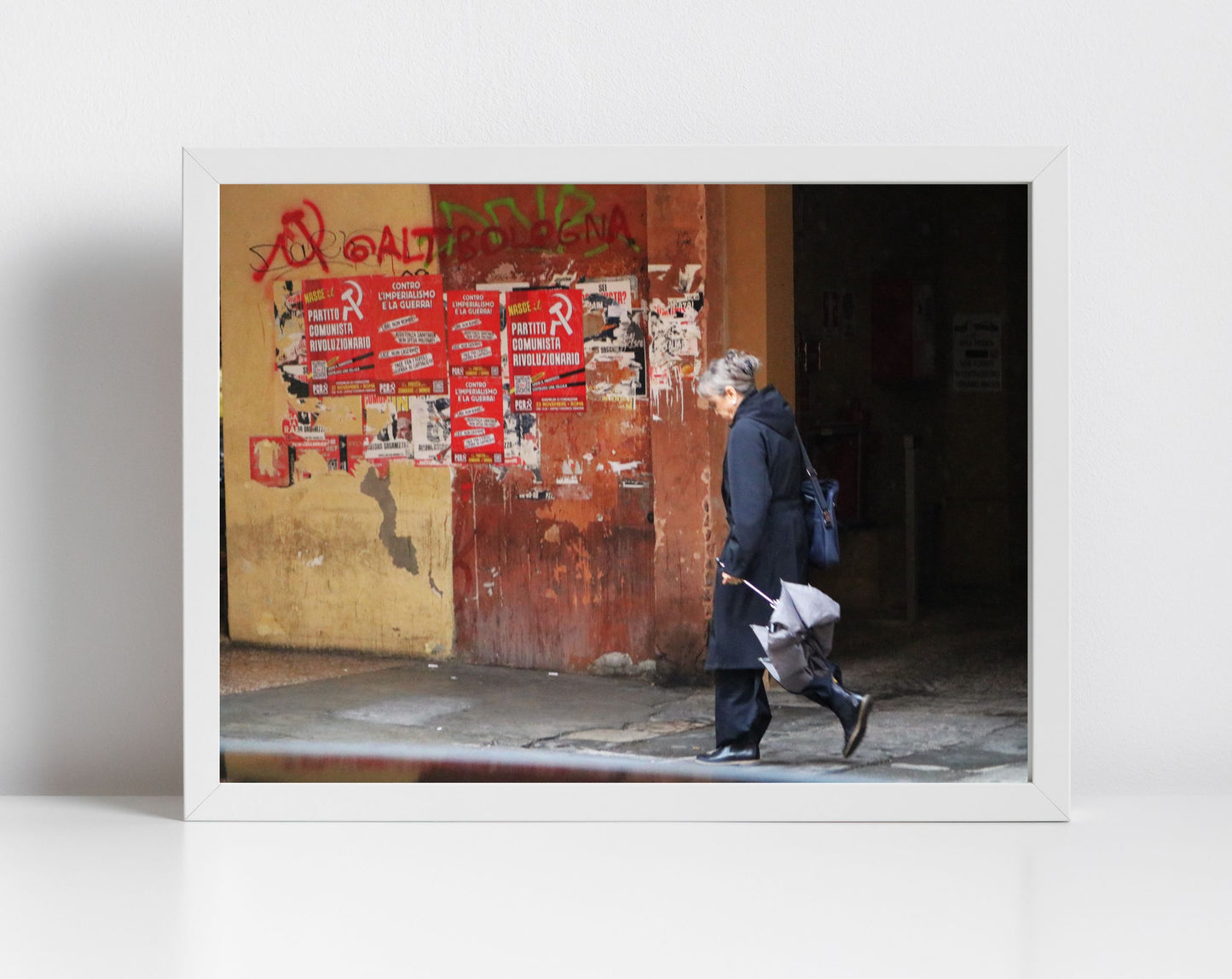 Communist Street Photography Print: Bologna Italy Wall Art