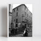 Bologna Italy Street Black And White Photography Rainy Day Print