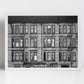 Glasgow Tenements Ibrox Black And White Photography Wall Art