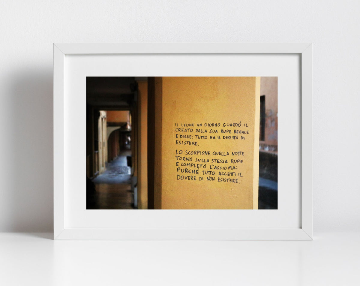Italian Graffiti Bologna Photography Print