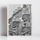 Casa Batlló Gaudi Barcelona Casa Black And White Photography Art Print