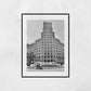 Plaça de Catalunya Black And White Photography Art Print