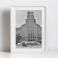 Plaça de Catalunya Black And White Photography Art Print