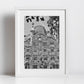 Gaudi Casa Batlló Black And White Photography Art Print
