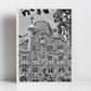 Gaudi Casa Batlló Black And White Photography Art Print