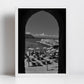 Italian Beach Black And White Photography Cefalù Sicily Print