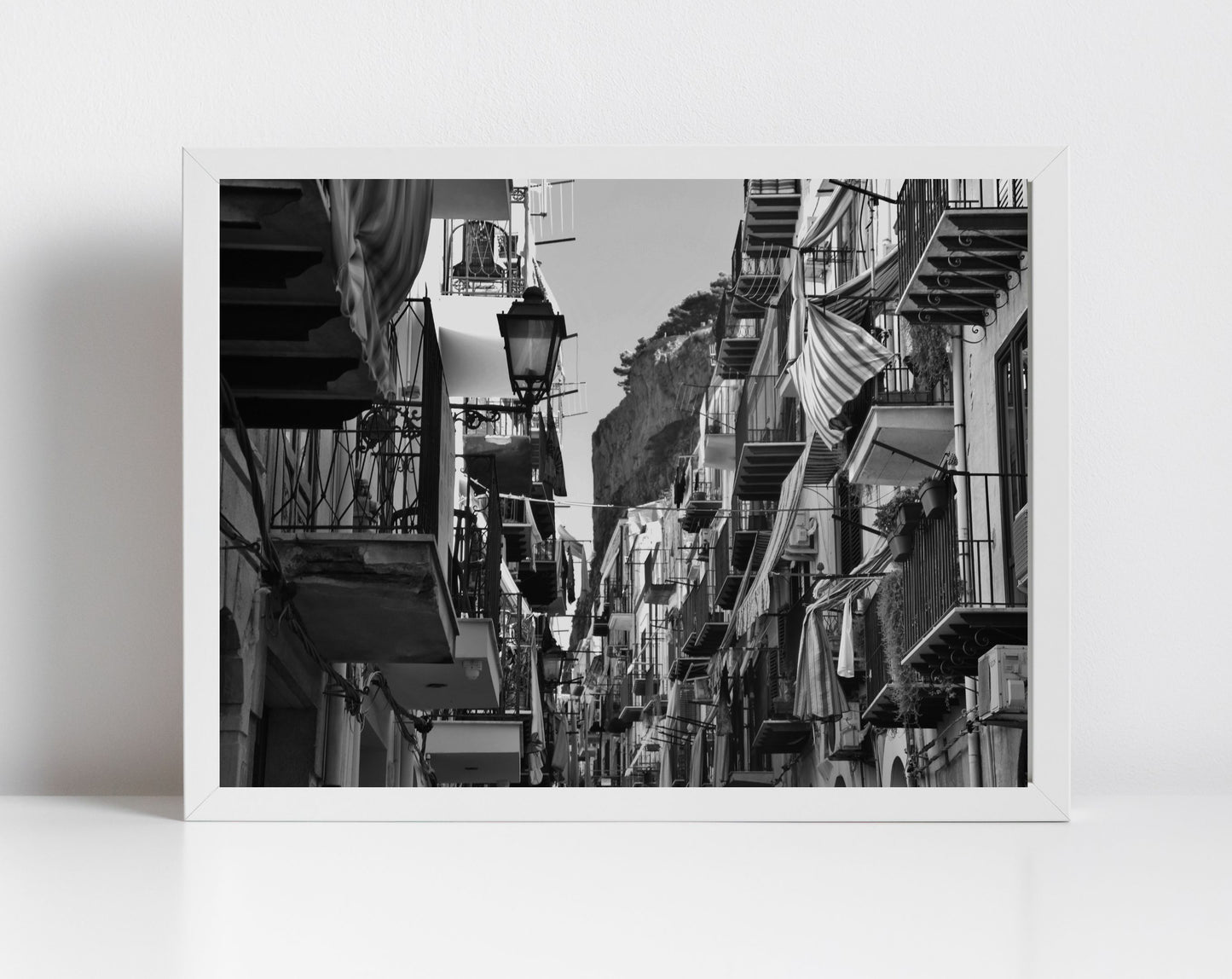 Cefalù Sicily Black And White Print Italy Wall Art Street Photography