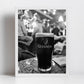 Guinness Poster Irish Pub Black And White Print The Stag's Head Dublin Photography