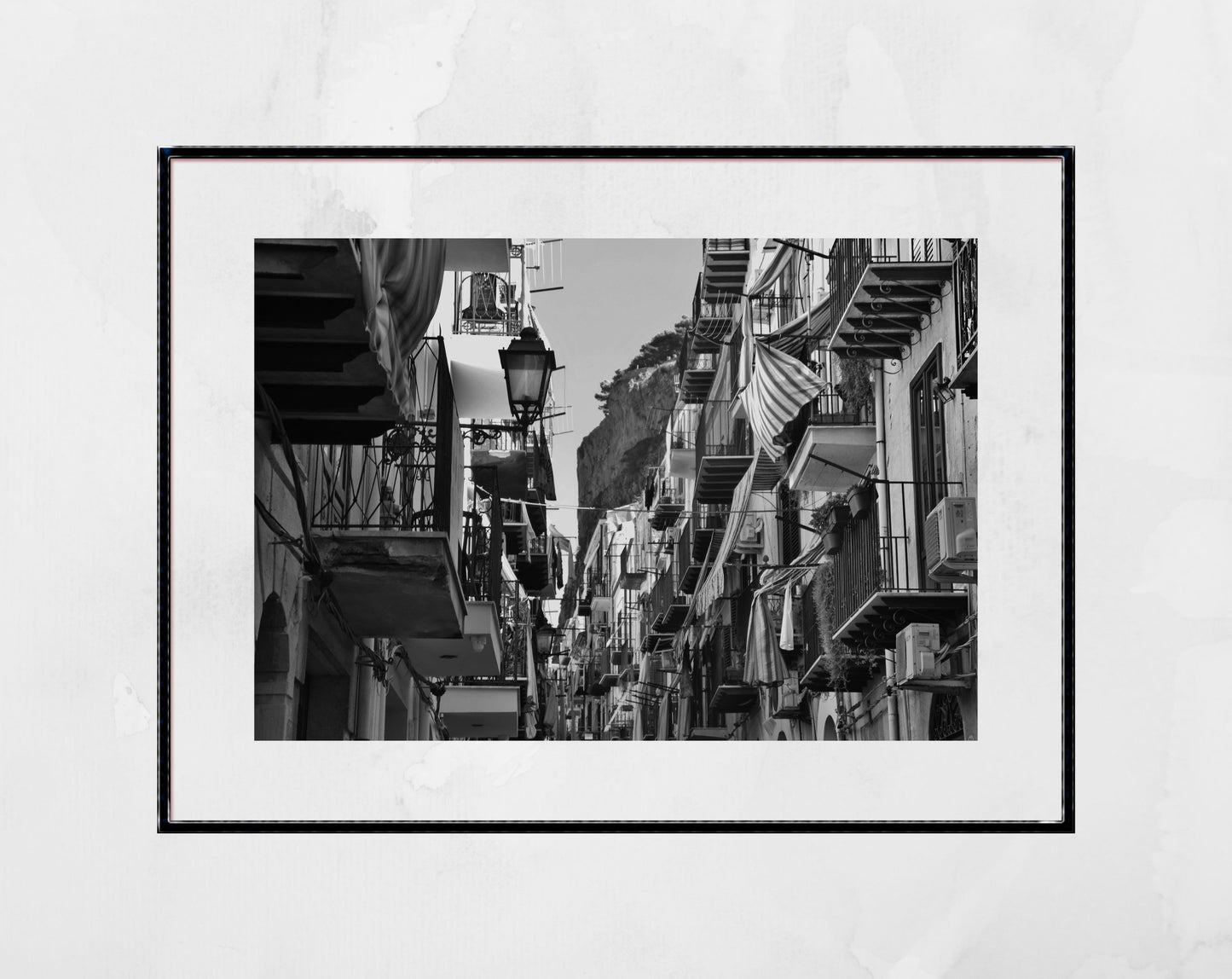 Cefalù Sicily Black And White Print Italy Wall Art Street Photography