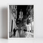 Malaga Spain Black And White Photography Print