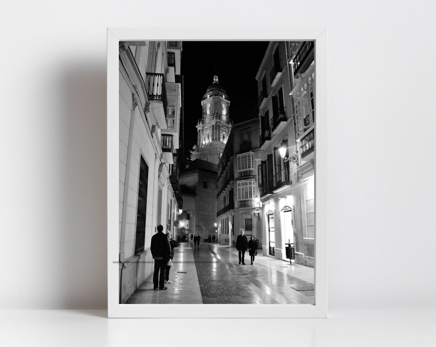 Malaga Spain Black And White Photography Print