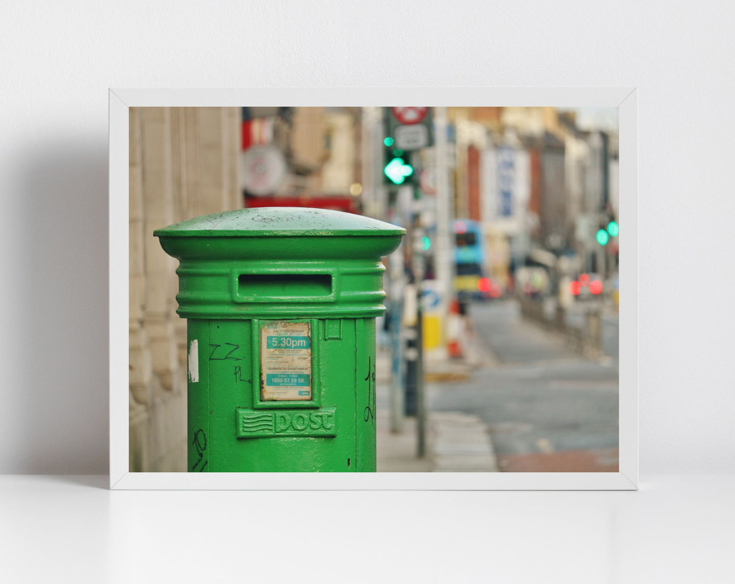 Green Post Box Ireland Wall Art Rathmines Dublin Print