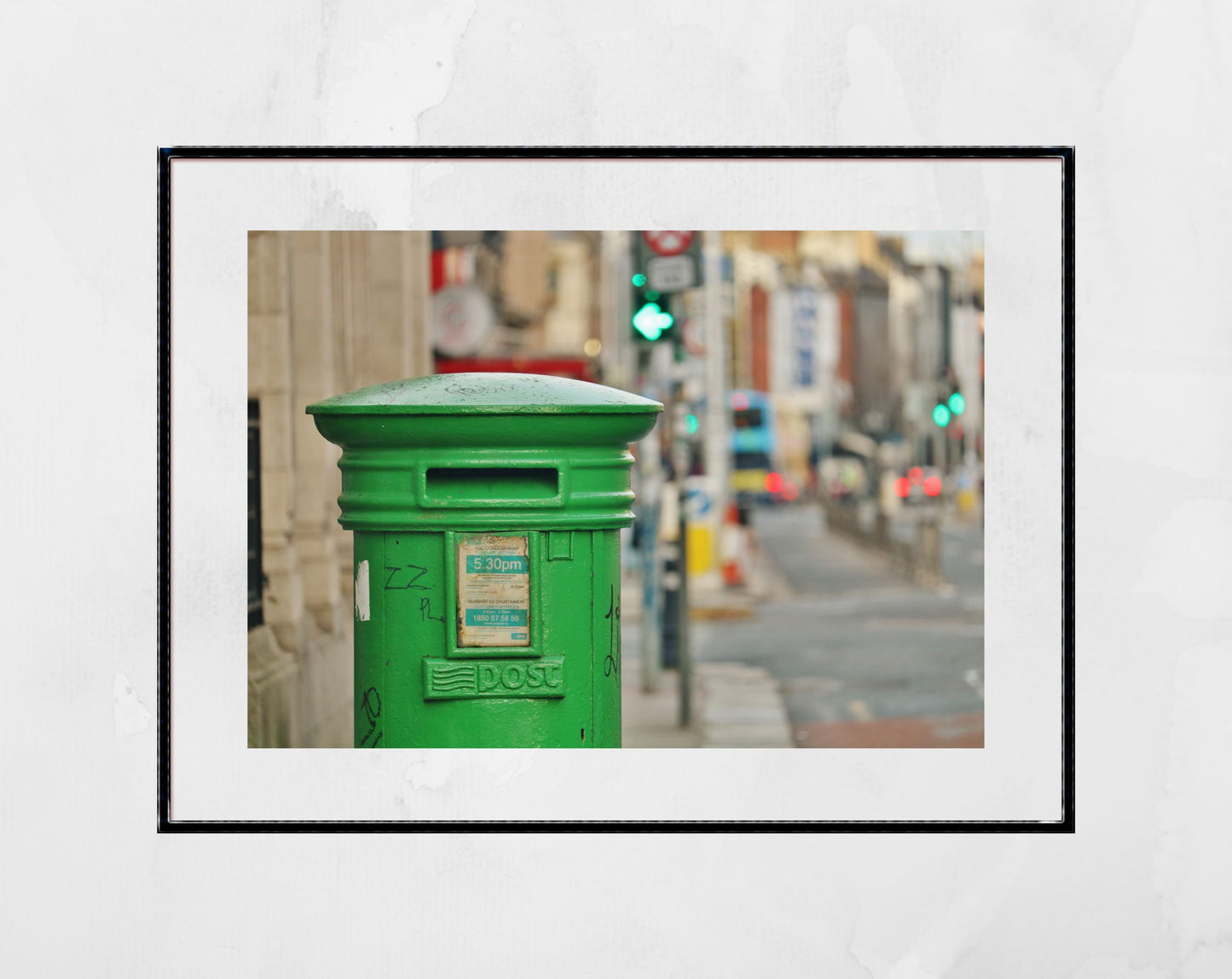 Green Post Box Ireland Wall Art Rathmines Dublin Print