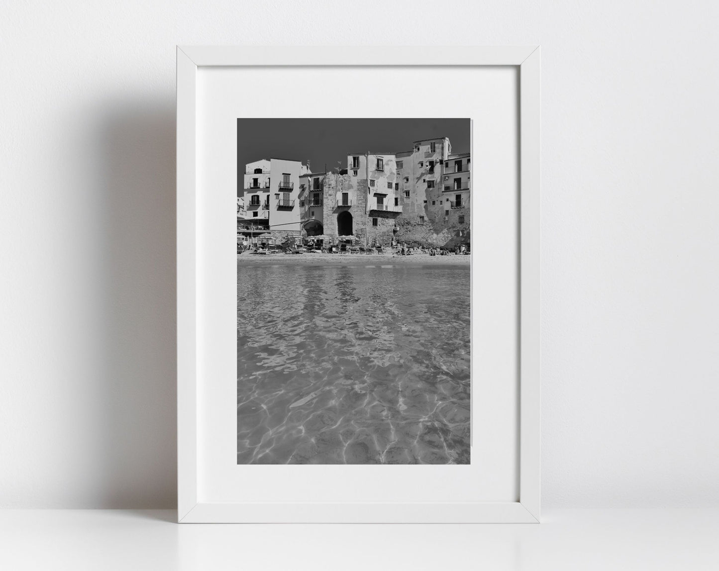 Cefalù Sicily Italy Black And White Photography Wall Art