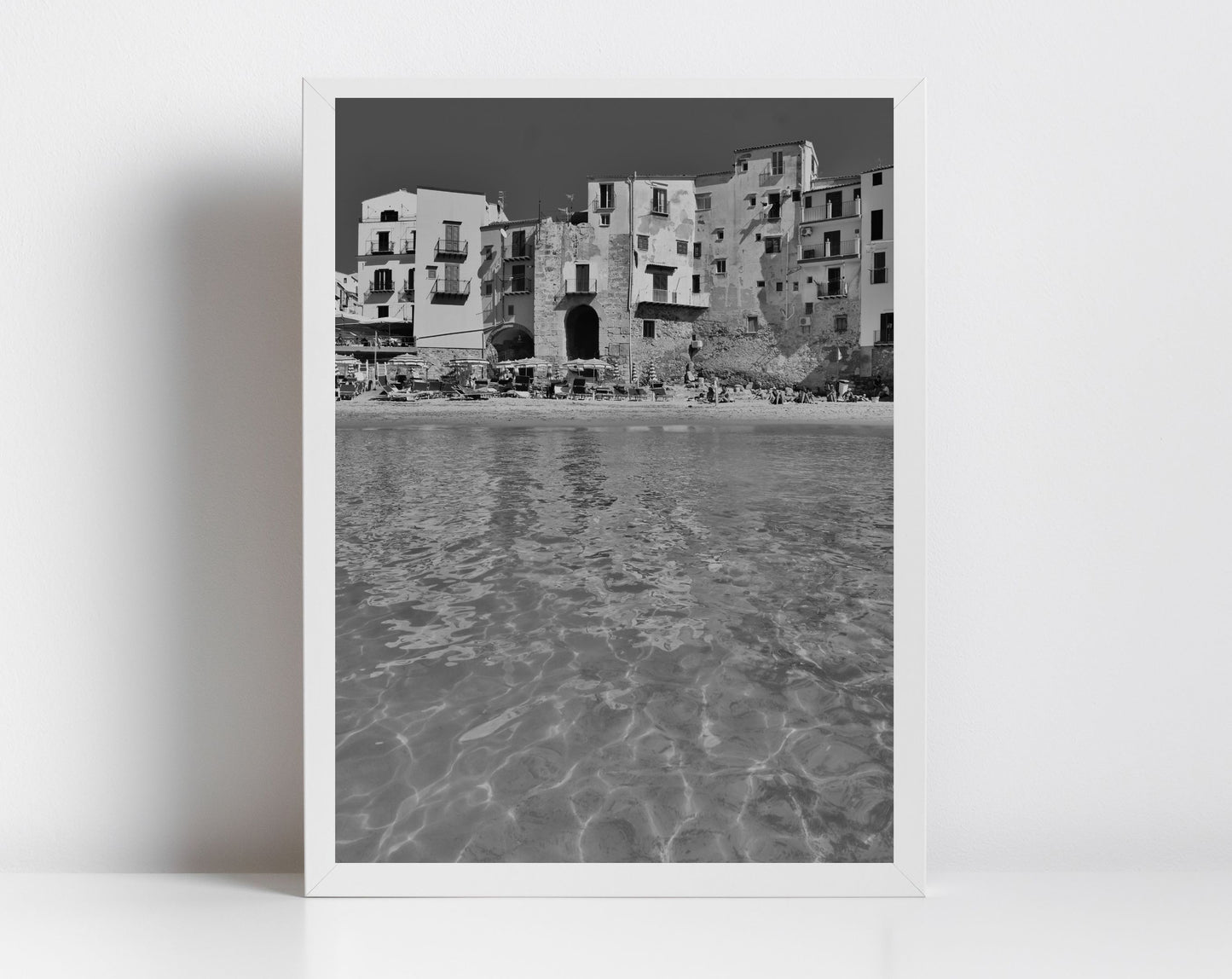 Cefalù Sicily Italy Black And White Photography Wall Art