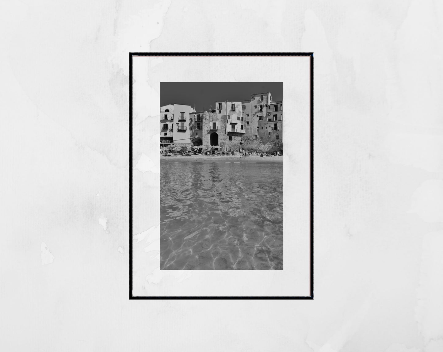 Cefalù Sicily Italy Black And White Photography Wall Art