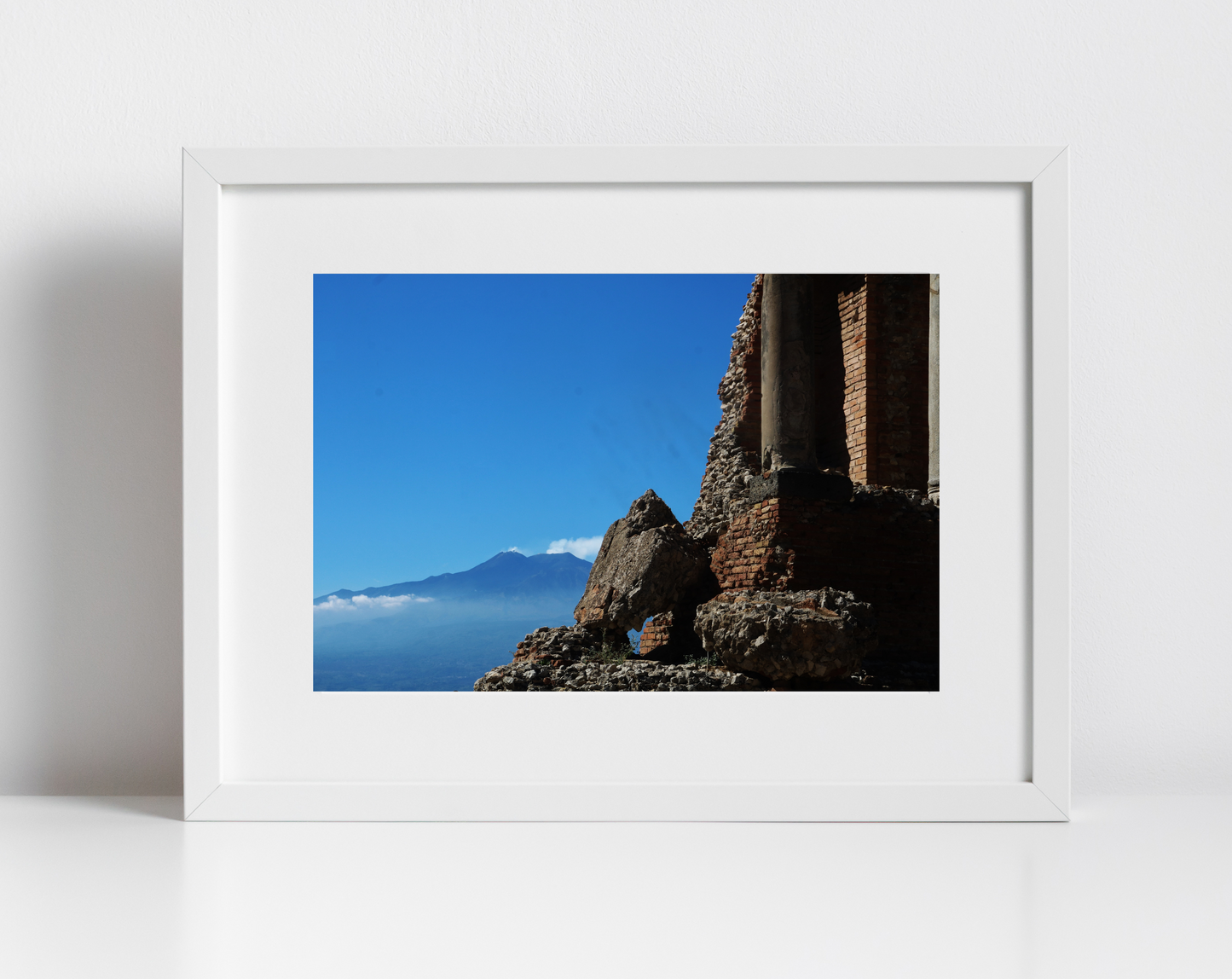 Taormina Sicily Print Mount Etna Photography