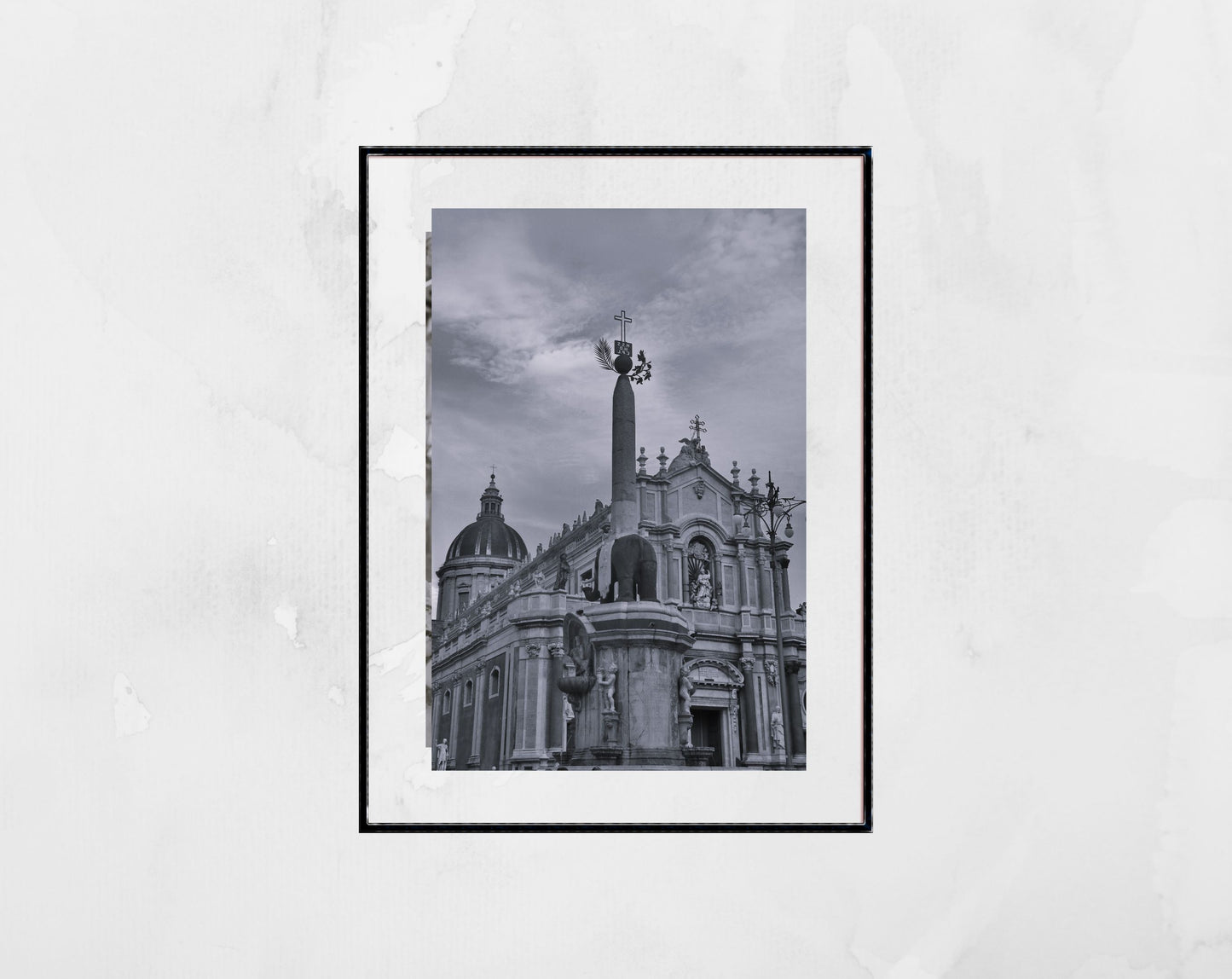 Catania Sicily Black And White Photography Print