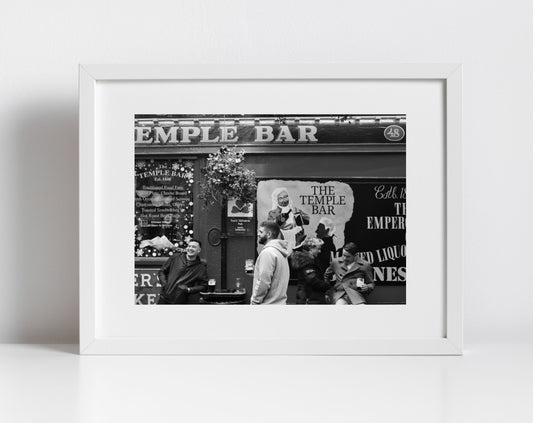 Irish Pub Art Temple Bar Black And White Print Dublin Photography